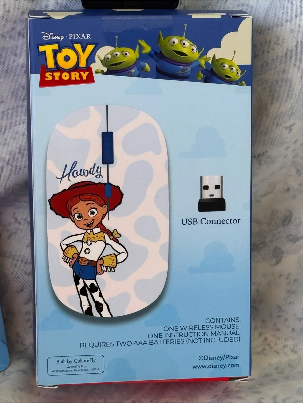 Toy Story Jessie Wireless Mouse and Cable Protectors - White/Blue